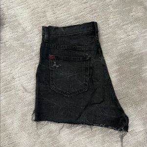 Black girlfriend high waisted jean shorts size 32